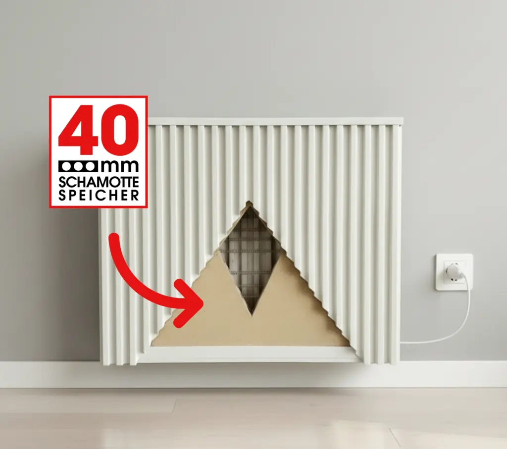 40 mm Schamotte-Speicherkern der Fischer Classic